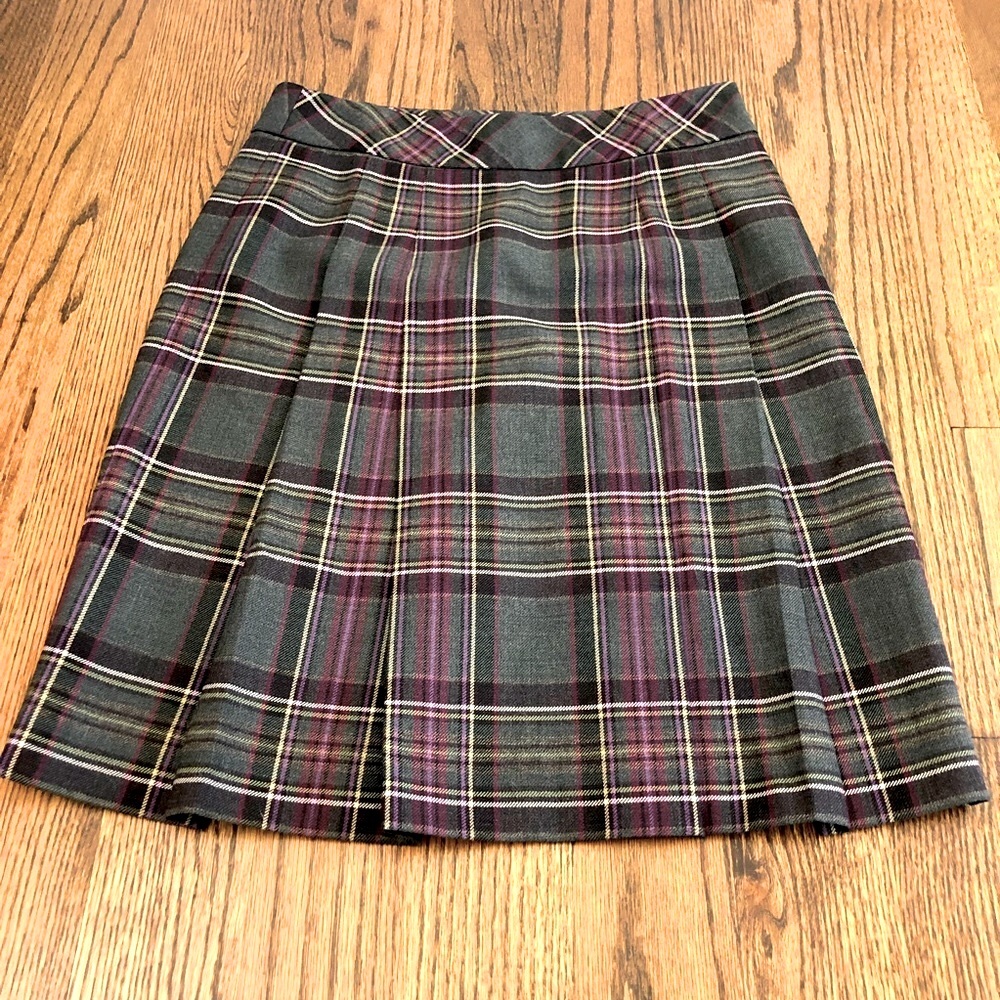 Brooks Brothers 346 Plaid Wool Skirt 4P